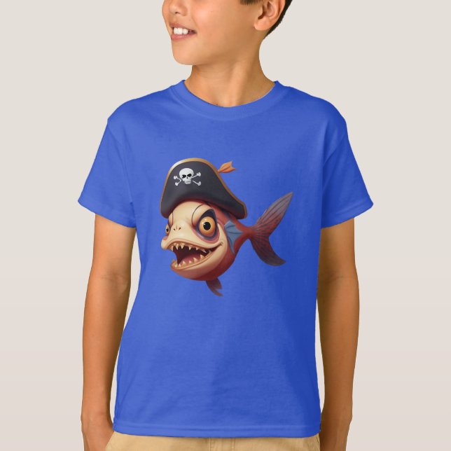 Pirate Piranha T-Shirt (Front)