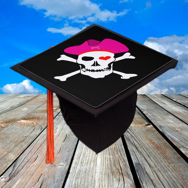 Pirate & Pirates Flag - Students /University Grace Graduation Cap Topper (Creator Uploaded)
