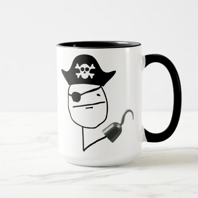 Pirate Poker Face Meme Mug (Right)