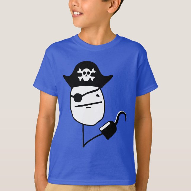 Pirate poker face - meme T-Shirt (Front)