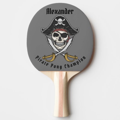 Pirate Pong Personalize Ping Pong Paddle