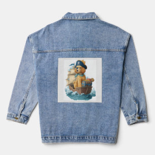 Pirate Poodle � Funny Sea Dog Denim Jacket