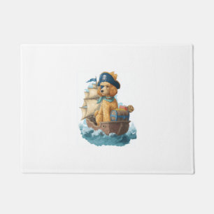 Pirate Poodle � Funny Sea Dog Doormat