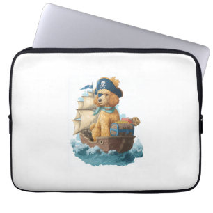 Pirate Poodle � Funny Sea Dog Laptop Sleeve