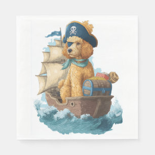 Pirate Poodle � Funny Sea Dog Napkins