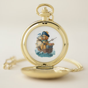 Pirate Poodle � Funny Sea Dog Pocket Watch