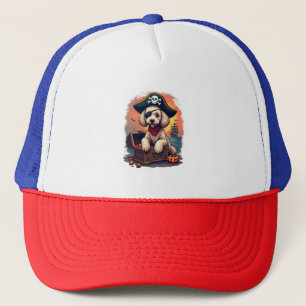 Pirate Poodle Plunder Trucker Hat