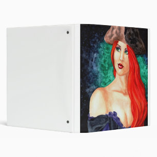 Pirate Portrait 3 Ring Binder