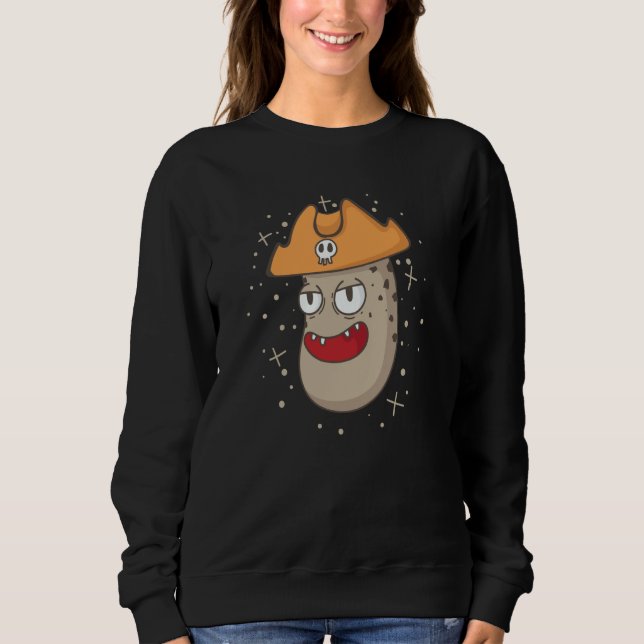 Pirate Potato with Pirate Hat Sweatshirt (Front)