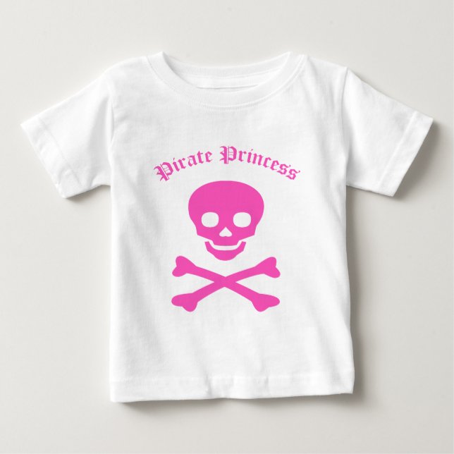 Pirate Princess Crossbones Baby T-Shirt (Front)