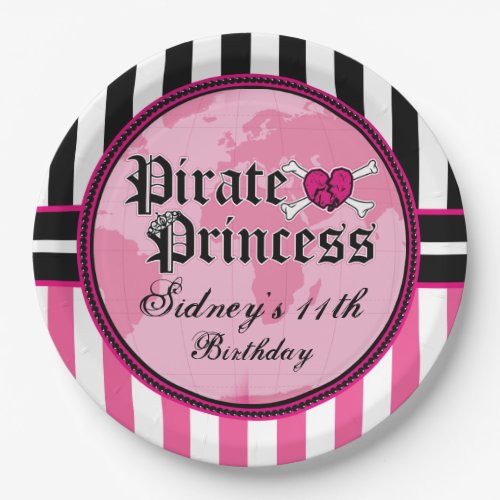 Pirate Princess Party Paper Plates
