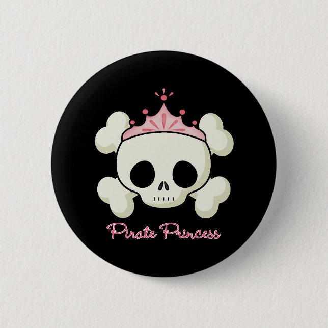 Pirate Princess Pinback Button (Front)