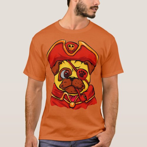 Pirate Pug T_Shirt