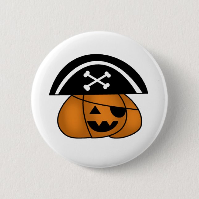 Pirate Pumpkin Button (Front)