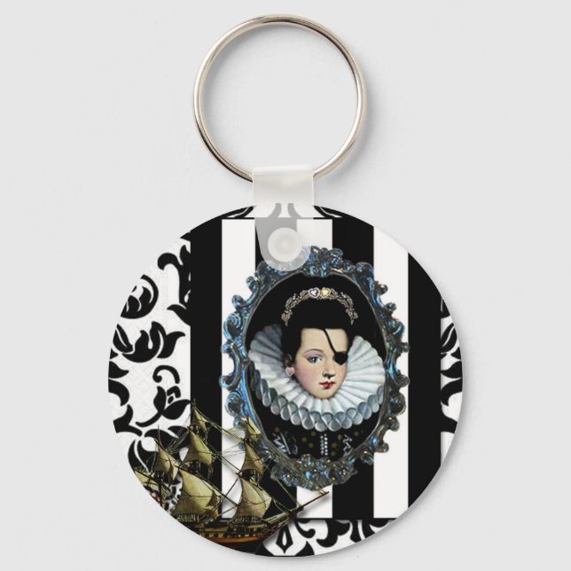 Pirate Queen, My Lady...original art Keychain (Front)