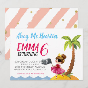 Pirate Queen Party Invitation