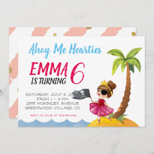 Pirate Queen Party Invitation