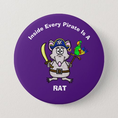 Pirate Rat Button