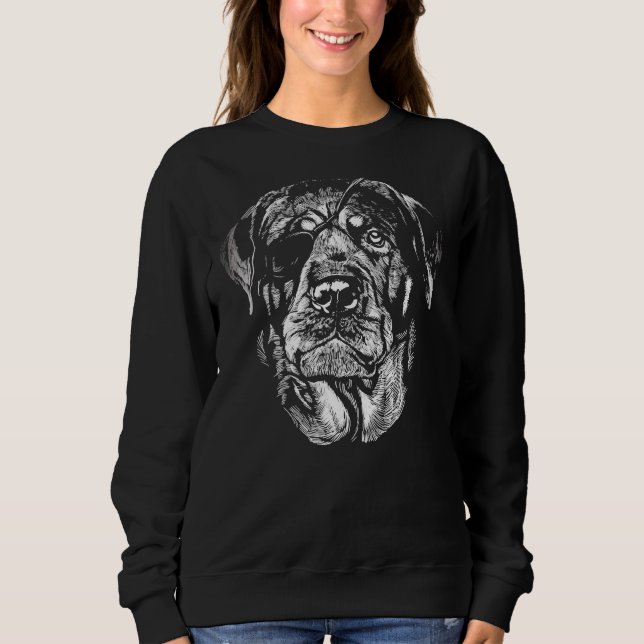 Pirate Rottweiler Sweatshirt (Front)