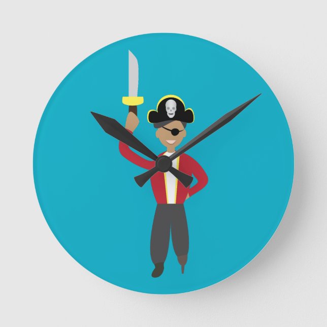 Pirate Round Clock (Front)