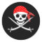 PIRATE ROUND STICKERS - PARTY