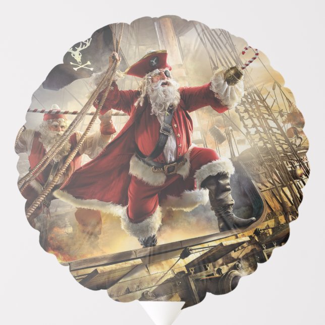 Pirate Santa Balloon (Front)