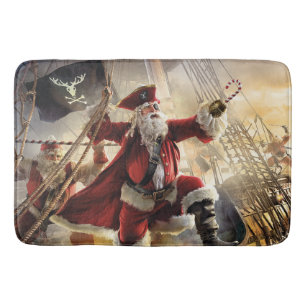 Pirate Santa Bath Mat