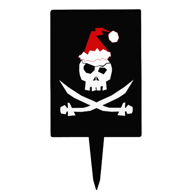 Pirate Santa Cake Topper (Front)