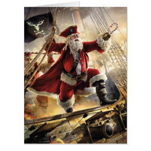 Pirate Santa Card