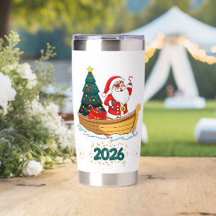 Pirate Santa Claus 2026 Christmas Insulated Tumbler