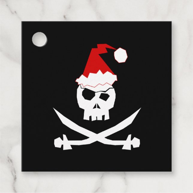 Pirate Santa Favor Tags (Front)