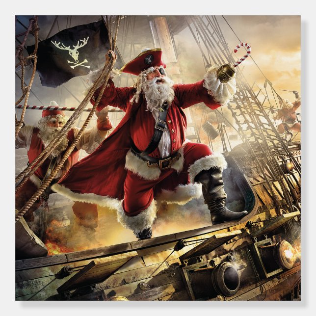 Pirate Santa Foam Board (Front)