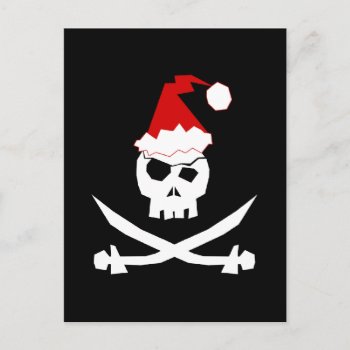 Pirate Santa Holiday Postcard by WaywardMuse at Zazzle
