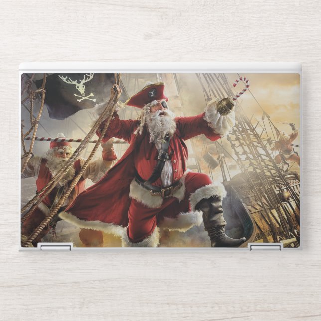 Pirate Santa HP Laptop Skin (Front)