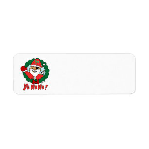 Pirate Santa Label
