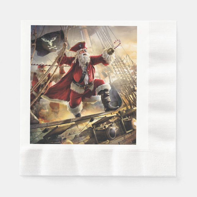 Pirate Santa Napkins (Front)