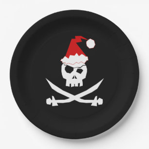Pirate Santa Paper Plates