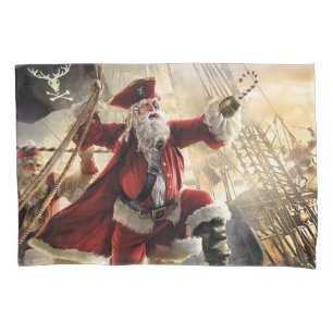 Pirate Santa Pillow Case