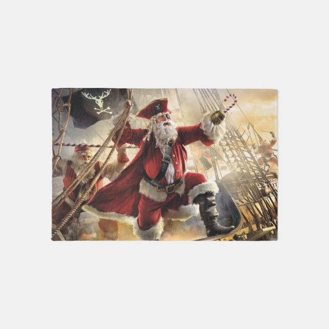 Pirate Santa Rug (Front)