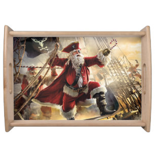 Pirate Santa Serving Tray