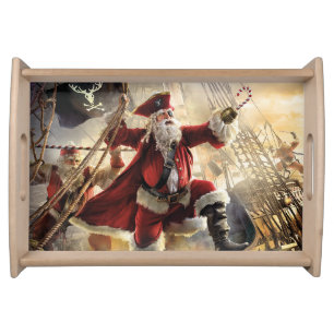 Pirate Santa Serving Tray