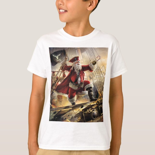 Pirate Santa T-Shirt (Front)