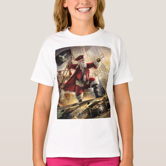 Pirate Santa T-Shirt (Front)
