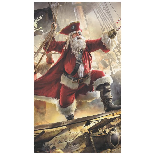 Pirate Santa Tablecloth (Front)