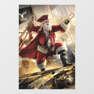 Pirate Santa Wall Decal
