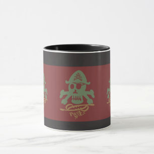 PIRATE SEVEN SKULL BY MASANSER PIXELAT MUG