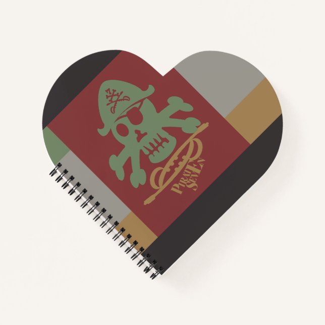 PIRATE SEVEN SKULL BY MASANSER PIXELAT NOTEBOOK (Front)