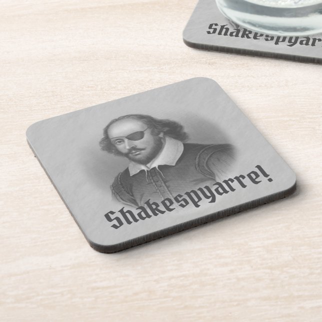 Pirate Shakespeare -  Beverage Coaster (Left Side)