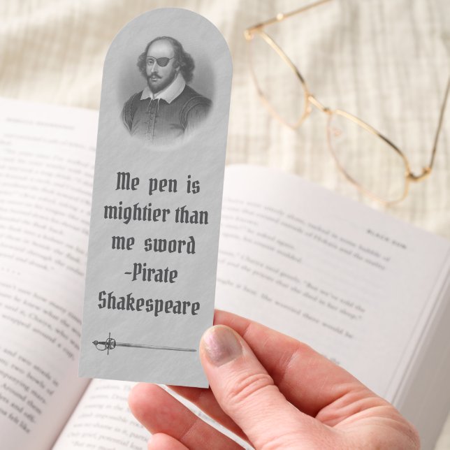 Pirate Shakespeare - bookmark (Hand)