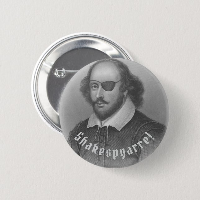 Pirate Shakespeare -  Button (Front & Back)